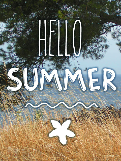 Format portrait de l'illustration Hello Summer