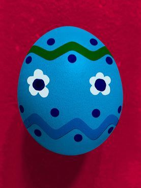 image gratuite d'un œuf bleu pour Pâques