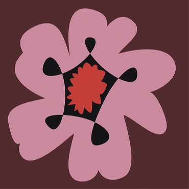 fleur rose vectorielle motif