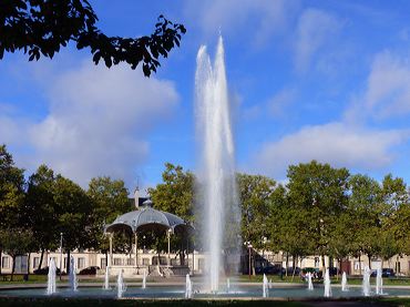 Jet d'eau place Wilson à Dijon