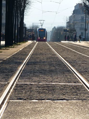 Rails du tramway