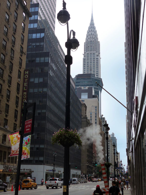 Chrysler building vu de Lexington avenue