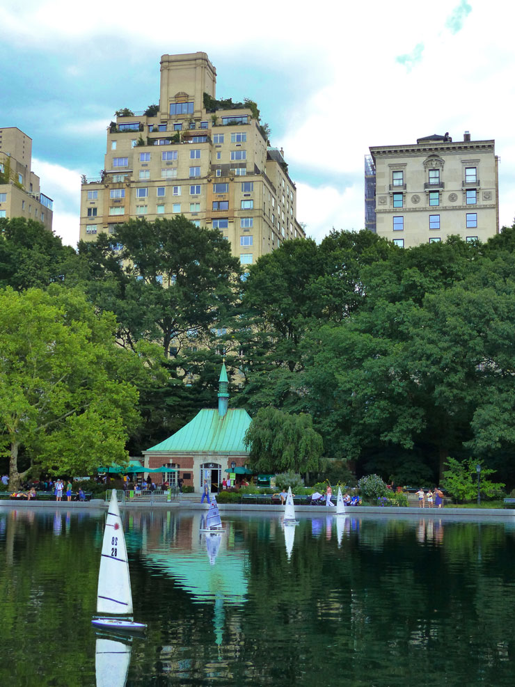 bateau miniature sur Conservatory Water