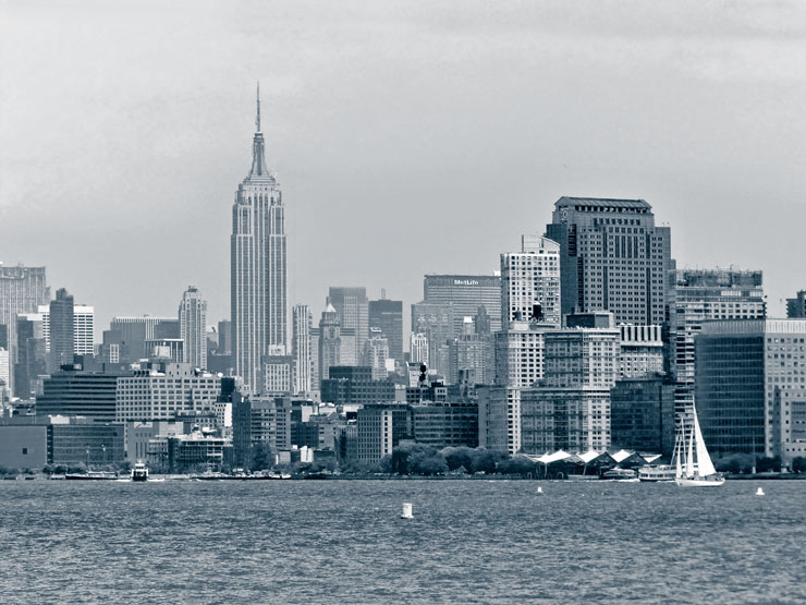 Photo de New York en noir et blanc