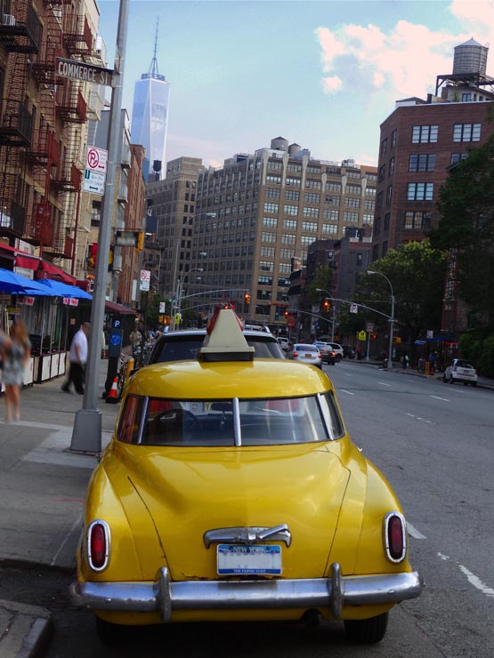 Taxi jaune vintage