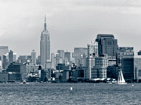 Photo de New York en noir et blanc